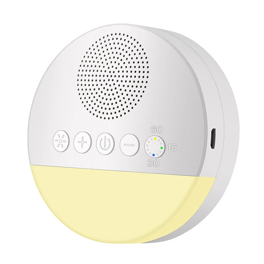 WhitixMax Portable White Noise Machine with Yoga Breath Light & 6 High-Fidelity Sounds