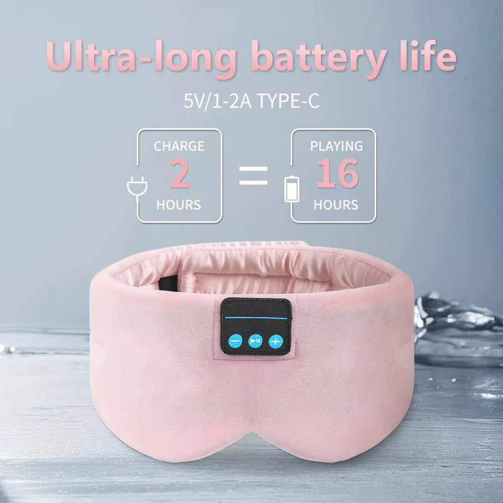 ZendBeatx Sleep Mask with Bluetooth 5.3 Headphones, 100% Blackout Mulberry Silk Eye Mask